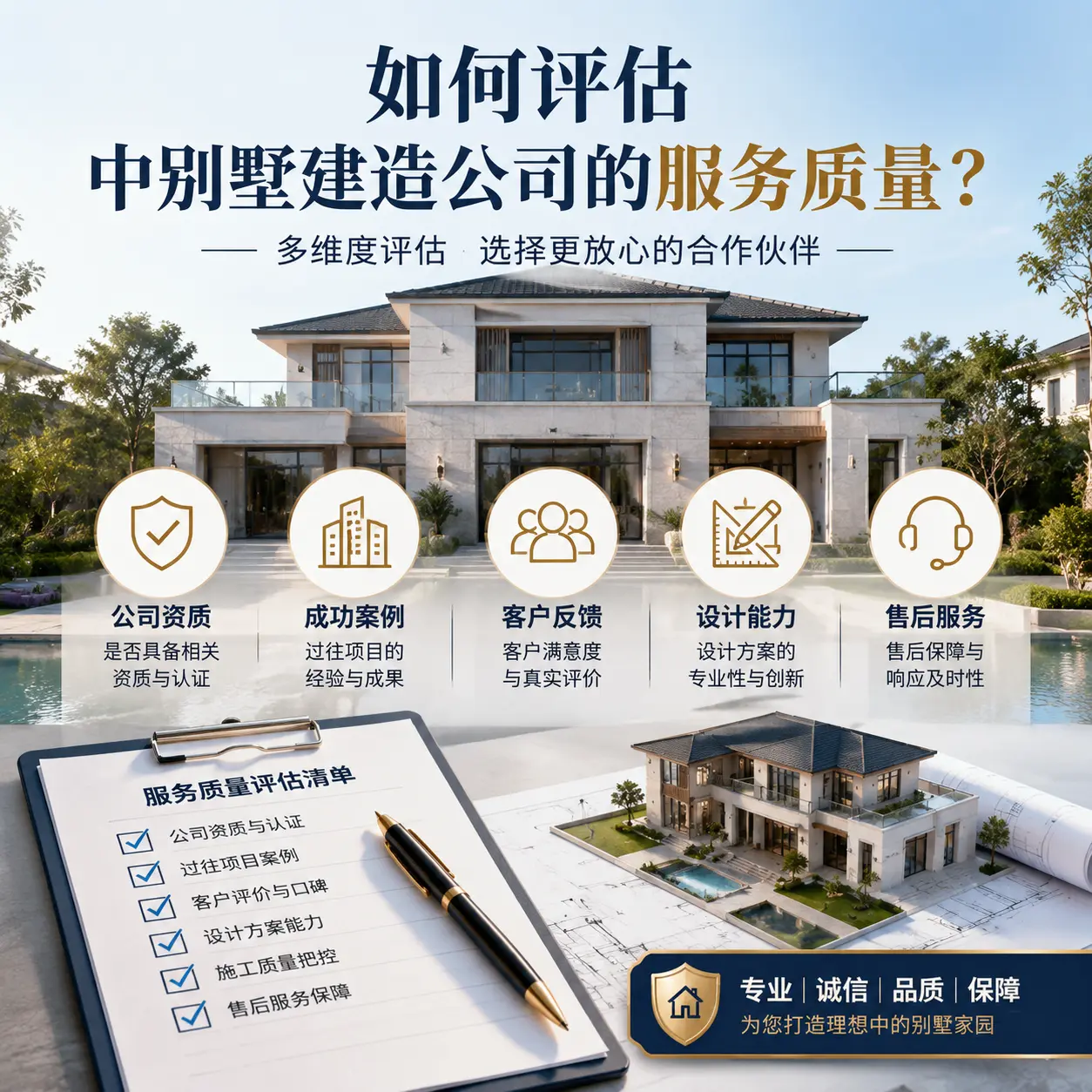 如何评估 六盘水 中别墅建造公司的服务质量？