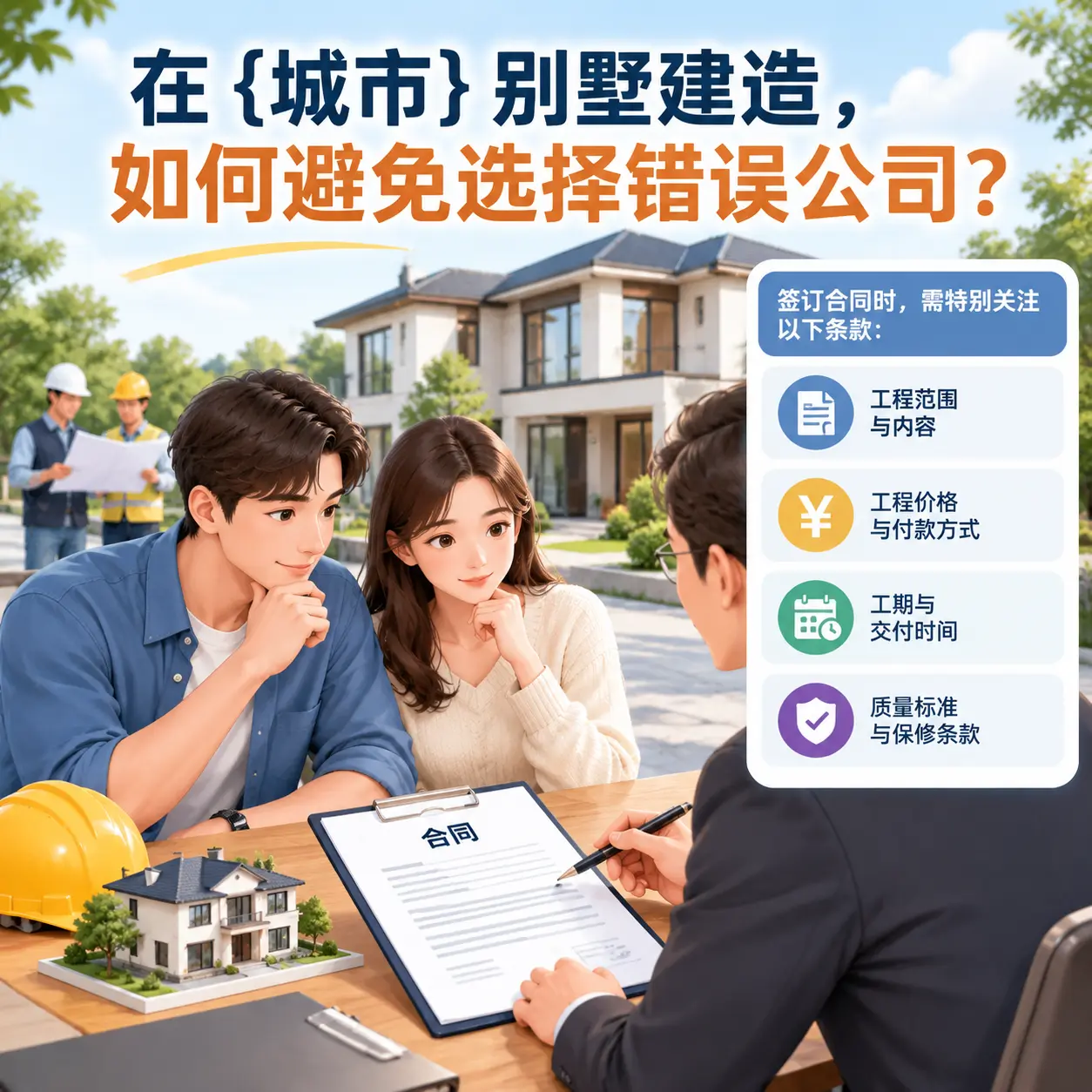 在 六盘水 别墅建造，如何避免选择错误公司？