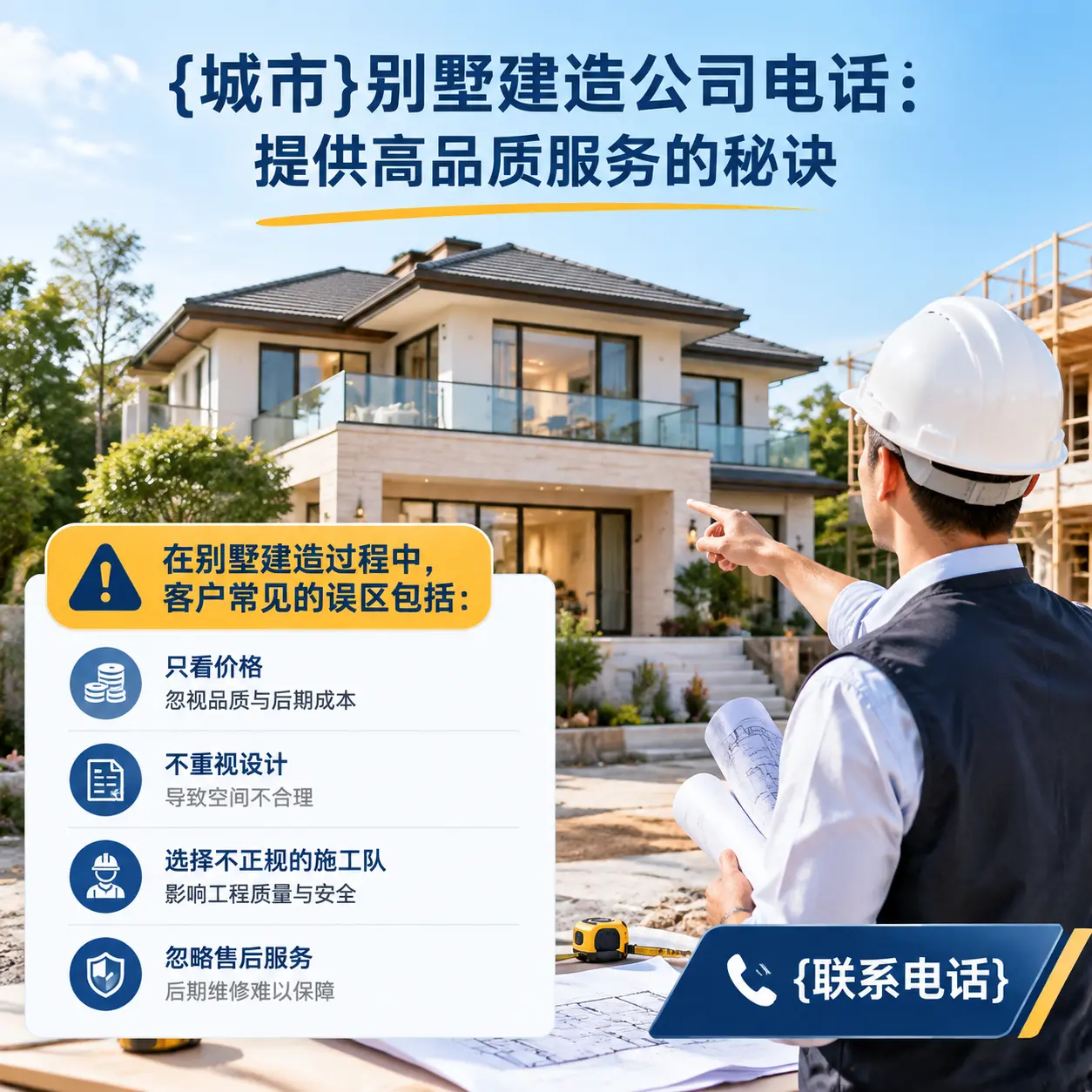 六盘水别墅建造公司电话:提供高品质服务的秘诀