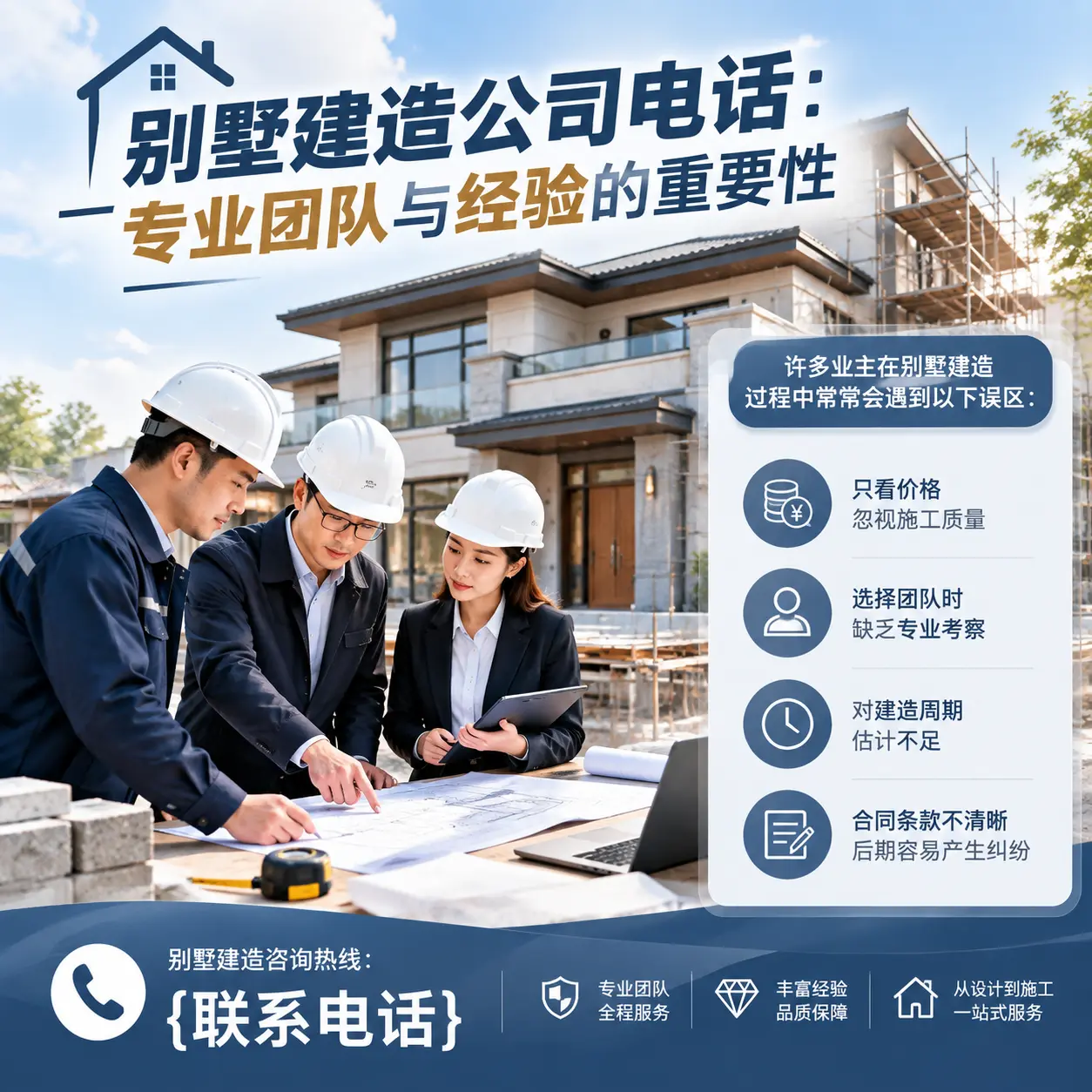 六盘水别墅建造公司电话:专业团队与经验的重要性