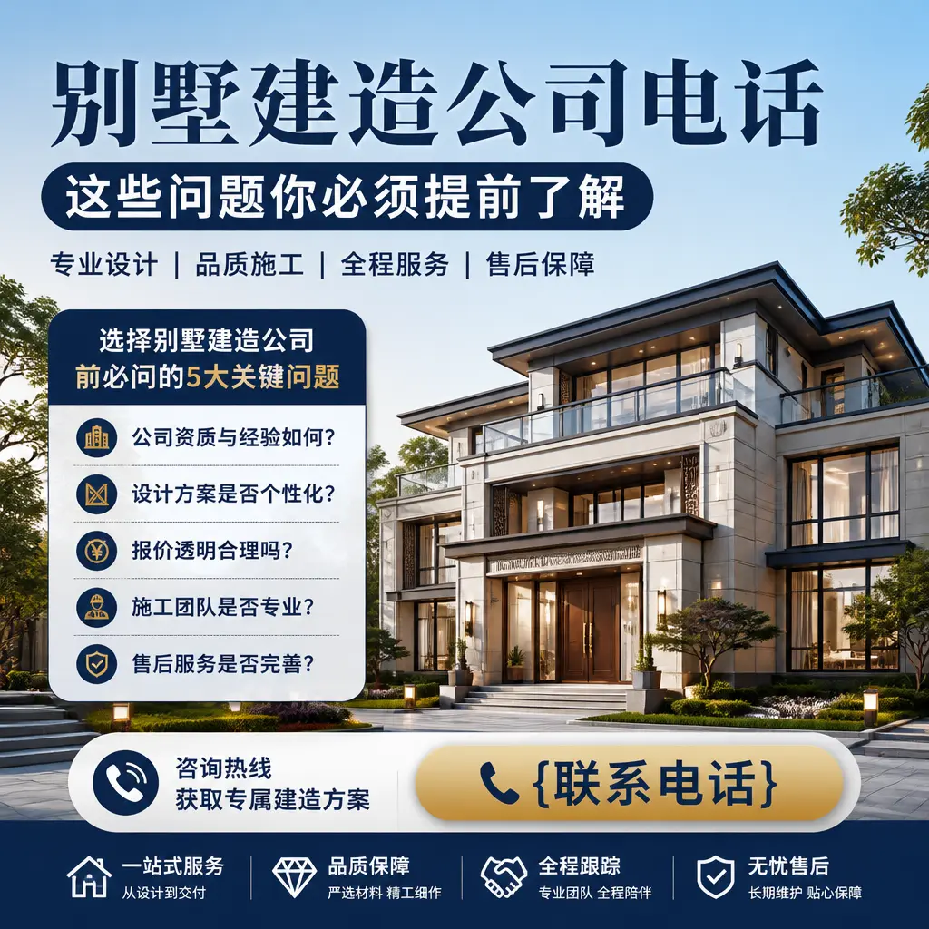 六盘水别墅建造公司电话,这些问题你必须提前了解