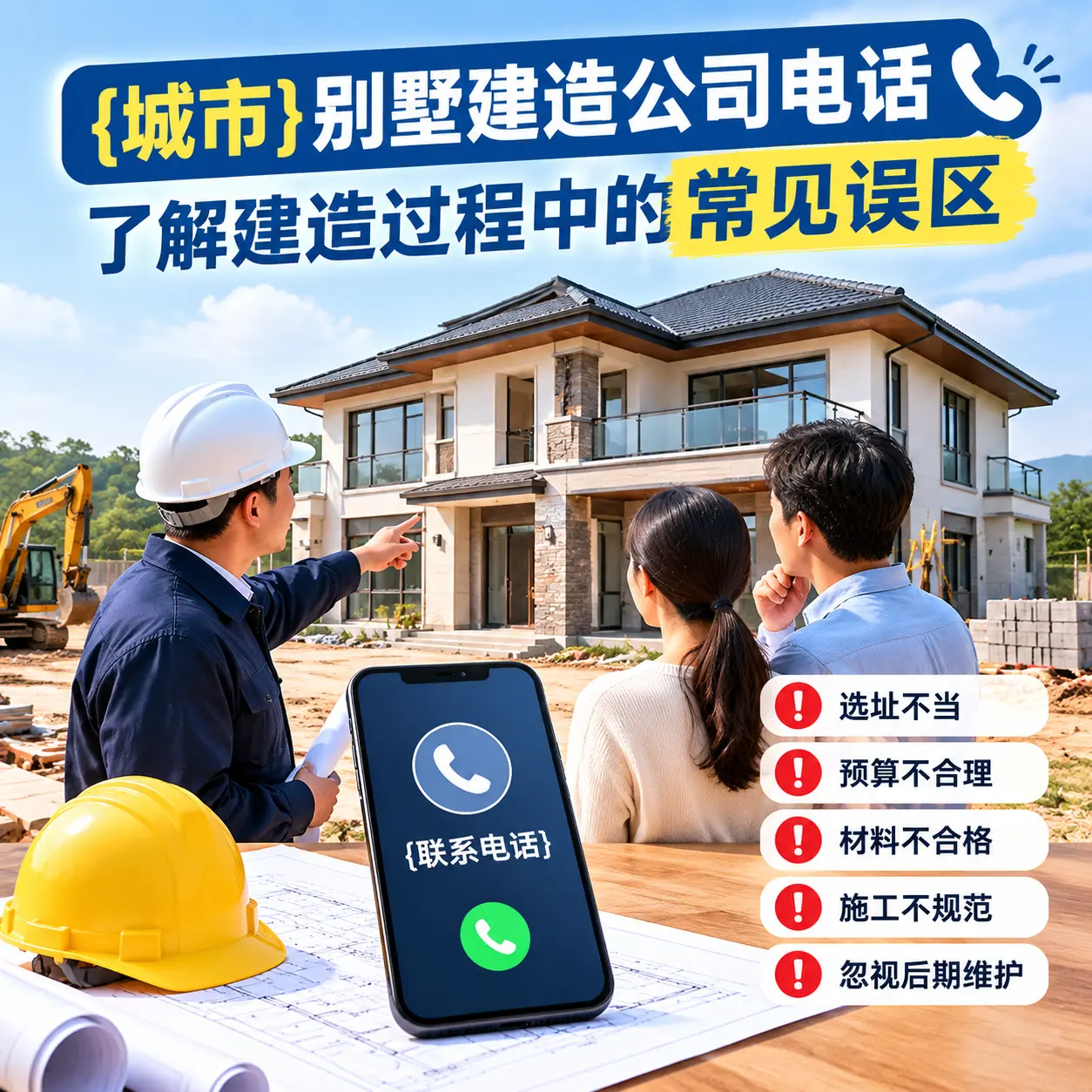 六盘水别墅建造公司电话，了解建造过程中的常见误区